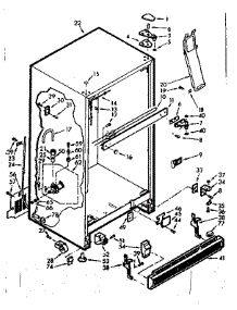 Cabinet parts for Kenmore Refrigerator 106.7629310 (1067629310, 106 7629310) from AppliancePartsPros.com
