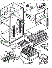 Liner parts for Kenmore Refrigerator 106.7629310 (1067629310, 106 7629310) from AppliancePartsPros.com
