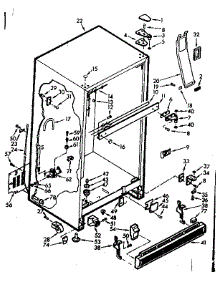 Cabinet parts for Kenmore Refrigerator 106.7629423 (1067629423, 106 7629423) from AppliancePartsPros.com
