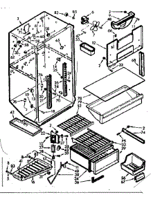 Liner parts for Kenmore Refrigerator 106.7629423 (1067629423, 106 7629423) from AppliancePartsPros.com