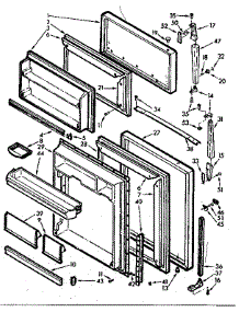 Door parts for Kenmore Refrigerator 106.7629423 (1067629423, 106 7629423) from AppliancePartsPros.com