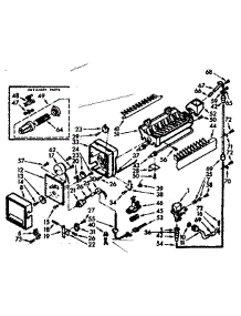 Icemaker parts for Kenmore Refrigerator 106.7629423 (1067629423, 106 7629423) from AppliancePartsPros.com