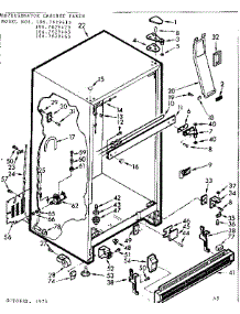Cabinet Parts parts for Kenmore Refrigerator 106.7629445 (1067629445, 106 7629445) from AppliancePartsPros.com