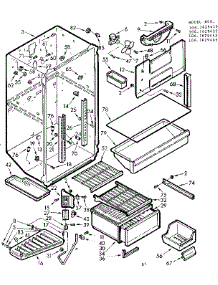 Liner Parts parts for Kenmore Refrigerator 106.7629445 (1067629445, 106 7629445) from AppliancePartsPros.com