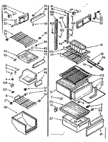Liner Parts parts for Kenmore Refrigerator 106.7630513 (1067630513, 106 7630513) from AppliancePartsPros.com