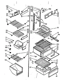 Liner Parts parts for Kenmore Refrigerator 106.7630520 (1067630520, 106 7630520) from AppliancePartsPros.com
