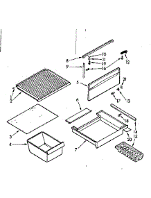 Liner Parts parts for Kenmore Refrigerator 106.7631240 (1067631240, 106 7631240) from AppliancePartsPros.com