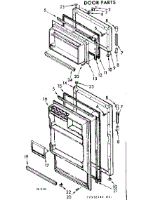 Door Parts parts for Kenmore Refrigerator 106.7632142 (1067632142, 106 7632142) from AppliancePartsPros.com