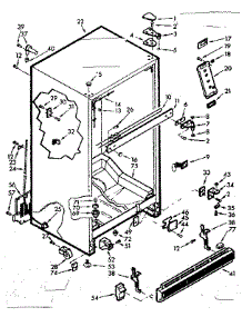 Cabinet Parts parts for Kenmore Refrigerator 106.7637241 (1067637241, 106 7637241) from AppliancePartsPros.com