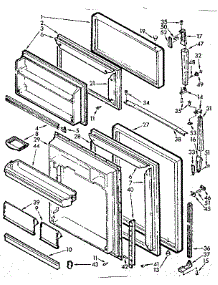Door Parts parts for Kenmore Refrigerator 106.7639340 (1067639340, 106 7639340) from AppliancePartsPros.com