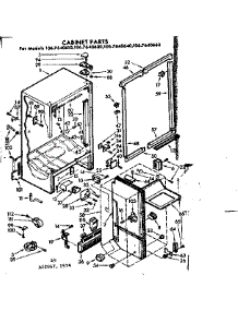 Cabinet Parts parts for Kenmore Refrigerator 106.7640640 (1067640640, 106 7640640) from AppliancePartsPros.com