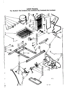 Unit Parts parts for Kenmore Refrigerator 106.7640640 (1067640640, 106 7640640) from AppliancePartsPros.com