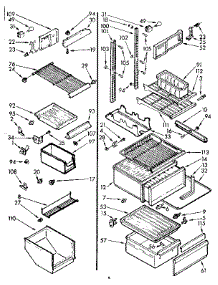 Liner Parts parts for Kenmore Refrigerator 106.7640661 (1067640661, 106 7640661) from AppliancePartsPros.com