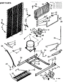 Unit Parts parts for Kenmore Refrigerator 106.7643142 (1067643142, 106 7643142) from AppliancePartsPros.com