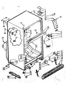 Cabinet parts for Kenmore Refrigerator 106.7645110 (1067645110, 106 7645110) from AppliancePartsPros.com