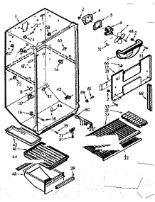 Liner parts for Kenmore Refrigerator 106.7645110 (1067645110, 106 7645110) from AppliancePartsPros.com