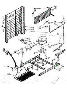 Unit parts for Kenmore Refrigerator 106.7645110 (1067645110, 106 7645110) from AppliancePartsPros.com