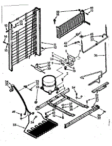 Unit parts for Kenmore Refrigerator 106.7645240 (1067645240, 106 7645240) from AppliancePartsPros.com