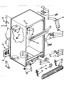 Cabinet Parts parts for Kenmore Refrigerator 106.7649220 (1067649220, 106 7649220) from AppliancePartsPros.com