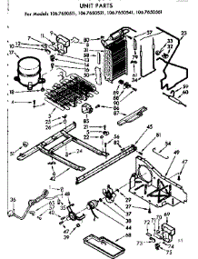 Unit Parts parts for Kenmore Refrigerator 106.7650561 (1067650561, 106 7650561) from AppliancePartsPros.com