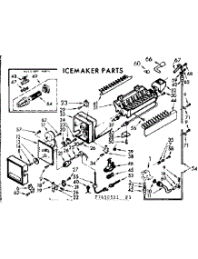Icemaker Parts parts for Kenmore Refrigerator 106.7650561 (1067650561, 106 7650561) from AppliancePartsPros.com
