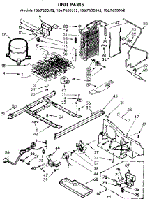 Unit Parts parts for Kenmore Refrigerator 106.7650562 (1067650562, 106 7650562) from AppliancePartsPros.com