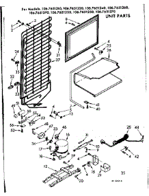 Unit Parts parts for Kenmore Refrigerator 106.7651290 (1067651290, 106 7651290) from AppliancePartsPros.com