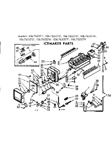 Icemkaer Parts parts for Kenmore Refrigerator 106.7655771 (1067655771, 106 7655771) from AppliancePartsPros.com