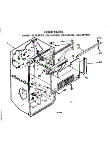 Liner Parts parts for Kenmore Refrigerator 106.7659520 (1067659520, 106 7659520) from AppliancePartsPros.com
