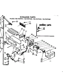 Icemaker Parts parts for Kenmore Refrigerator 106.7659520 (1067659520, 106 7659520) from AppliancePartsPros.com