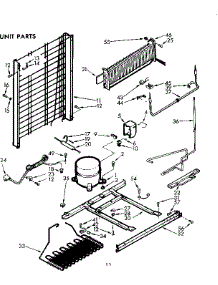 Unit Parts parts for Kenmore Refrigerator 106.7665130 (1067665130, 106 7665130) from AppliancePartsPros.com