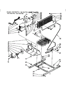 Unit Parts parts for Kenmore Refrigerator 106.7667760 (1067667760, 106 7667760) from AppliancePartsPros.com