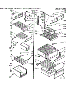 Liner Parts parts for Kenmore Refrigerator 106.7670522 (1067670522, 106 7670522) from AppliancePartsPros.com