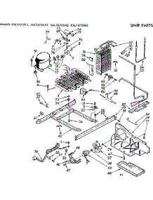 Unit Parts parts for Kenmore Refrigerator 106.7670522 (1067670522, 106 7670522) from AppliancePartsPros.com