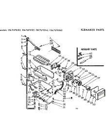 Icemaker Parts parts for Kenmore Refrigerator 106.7670522 (1067670522, 106 7670522) from AppliancePartsPros.com