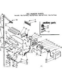 Ice Maker Parts parts for Kenmore Refrigerator 106.7671960 (1067671960, 106 7671960) from AppliancePartsPros.com