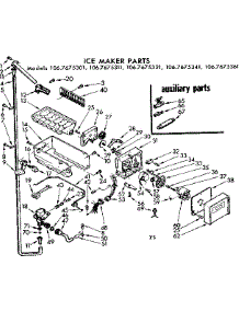 Ice Maker Parts parts for Kenmore Refrigerator 106.7675341 (1067675341, 106 7675341) from AppliancePartsPros.com
