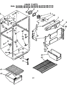 Liner Parts parts for Kenmore Refrigerator 106.7675700 (1067675700, 106 7675700) from AppliancePartsPros.com