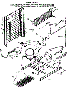 Unit Parts parts for Kenmore Refrigerator 106.7675700 (1067675700, 106 7675700) from AppliancePartsPros.com