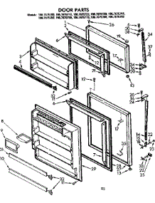 Door Parts parts for Kenmore Refrigerator 106.7675700 (1067675700, 106 7675700) from AppliancePartsPros.com