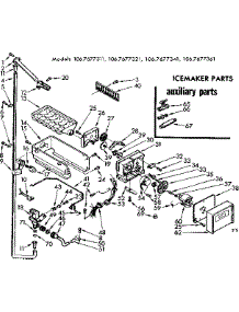 Icemaker Parts parts for Kenmore Refrigerator 106.7677361 (1067677361, 106 7677361) from AppliancePartsPros.com