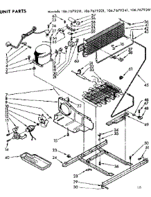 Unit Parts parts for Kenmore Refrigerator 106.7679241 (1067679241, 106 7679241) from AppliancePartsPros.com