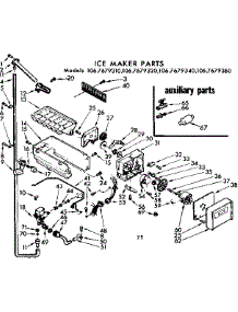 Ice Maker Parts parts for Kenmore Refrigerator 106.7679340 (1067679340, 106 7679340) from AppliancePartsPros.com