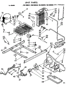 Unit Parts parts for Kenmore Refrigerator 106.7680610 (1067680610, 106 7680610) from AppliancePartsPros.com