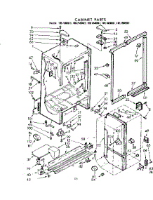 Cabinet Parts parts for Kenmore Refrigerator 106.7680681 (1067680681, 106 7680681) from AppliancePartsPros.com