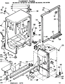 Cabinet Parts parts for Kenmore Refrigerator 106.7681610 (1067681610, 106 7681610) from AppliancePartsPros.com