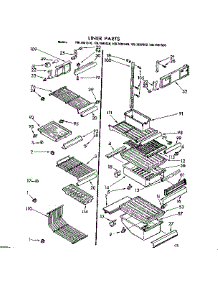 Liner Parts parts for Kenmore Refrigerator 106.7681610 (1067681610, 106 7681610) from AppliancePartsPros.com