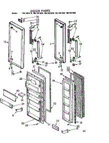 Door Parts parts for Kenmore Refrigerator 106.7681610 (1067681610, 106 7681610) from AppliancePartsPros.com