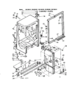 Cabinet Parts parts for Kenmore Refrigerator 106.7681681 (1067681681, 106 7681681) from AppliancePartsPros.com