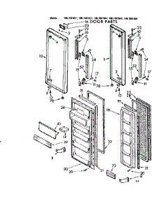 Door Parts parts for Kenmore Refrigerator 106.7681681 (1067681681, 106 7681681) from AppliancePartsPros.com